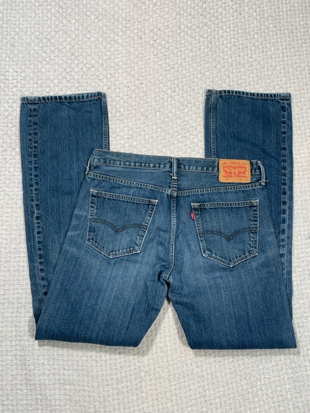 Men’s Vintage 2015 Levi’s 527 Bootcut Denim Jeans Size 34x36